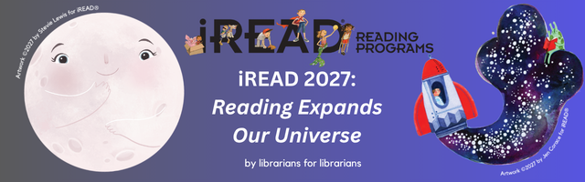 Summer Reading 2027 logo "Reading Expands Our Universe".