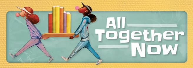 2023 Summer Reading logo All Together Now
